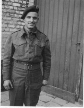Cfn Riley in Brussels c 1944.