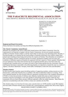 September 2011 Branch Newsletter