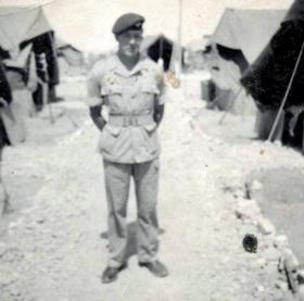 Private Alan Moorhouse in Cyprus.