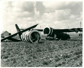 General Gale's Horsa glider in Normandy at landing zone W.