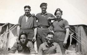 A group of the 211 Airlanding Light Battery RA, Nathanya, Palestine, 7 May 1946.