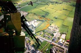 Forkhill Base, photographed from a Lynx on patrol, May 1994.