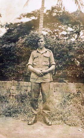 An unidentified soldier of 7th (LI) Para Bn c1946