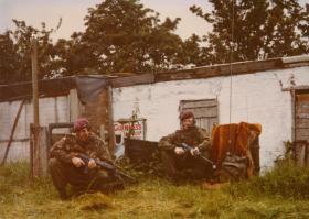 Bob Craft and Al Slater, 1 PARA, South Armagh, 1977.