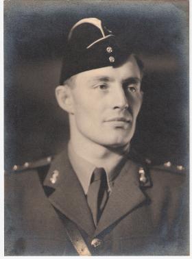 Lt 'Mickey' Rooney, Royal Inniskilling Fusiliers, c1940.