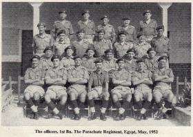 The Officers of The 1st Battalion, The Parachute Regiment, Egypt, May, 1952.