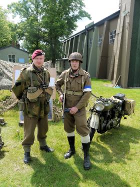 Re-enactors from RUR WWII Living History Group at IWM Duxford 17 June 2012