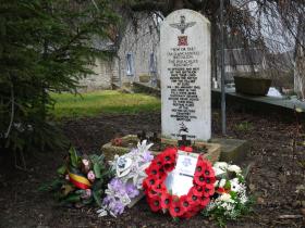 Photographs of the 13th Battalion memorial at Bure, 2013.