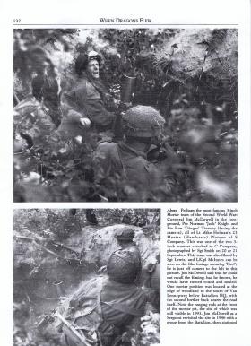Extract from 'When Dragons Flew' of 3-inch Mortar Platoon members, 1st Battalion Border Regiment, September 1944