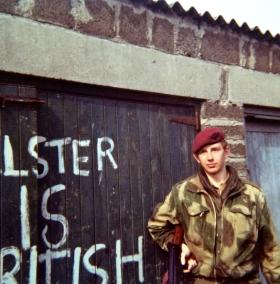 Pte Parkins, West Belfast, 1974.