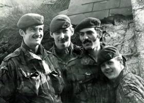 Four members of 1 PARA, Northern Ireland, 1980s.