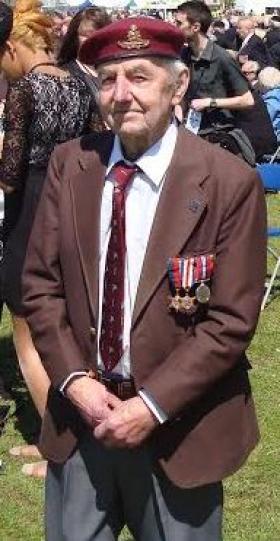 Percy Lemon at 70th D-Day Anniversary, Portsmouth 2014. 