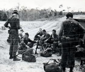 Pick up point after pre training, Borneo, 1965. 
