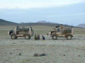 Pathfinder Pinzgauer vehicles, Nowzad, Afghanistan, Op Herrick IV, 2006.
