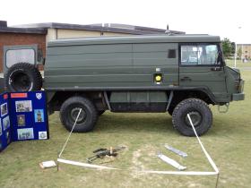A Pinzgauer TUM (HD) in service with 156 Provost Company, Colchester, 2010.