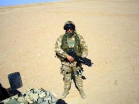 Pte Phillipson, Sniper Platoon, 2 PARA, Iraq, 2005.