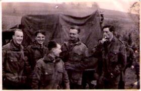 Members of 8th (Midland Counties) Parachute Battalion, Tilshead, circa 1944.