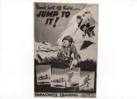 Parachute Training Poster, date unknown.