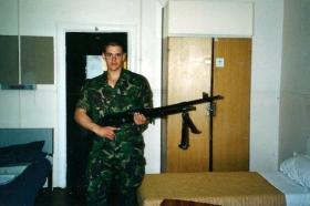 Recruit Phillipson, day 5 or 6 at ATR Lichfield, 2001.