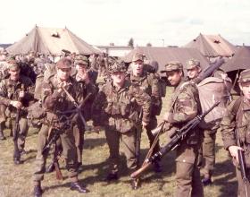 Members of 3 Coy 10 PARA Annual Camp West Germany Sept 1979