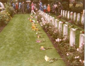 Oosterbeek Cemetery after the memorial service September, 1983