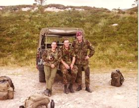 Members of 3 Coy, 10 PARA, adventure training Cairngorms 1983