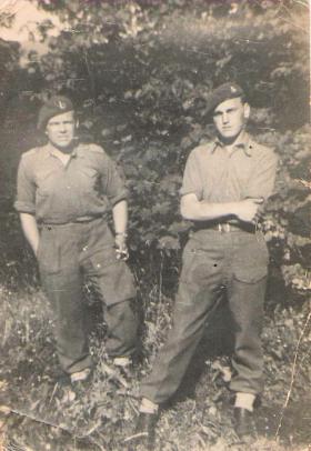 Troopers Arthur 'Chalky' White and Alfred Cannon, 1st Airborne Recce, Norway 1945.