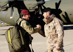 A British and Spanish Para prior to a drop, Ex Iberian Eagle, Spain, December 2012.