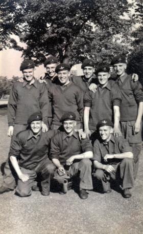 Group of recruits at Airborne Forces Depot, Aldershot, 1954.