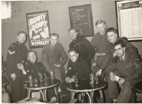 Soldiers from Airborne Forces Depot enjoy a night out in London, 1953