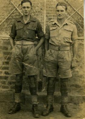 Sonny Royan and a colleague, Far East, 1945