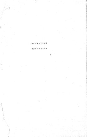 Post combat report for Group 1 Operation Speedwell, 1943.