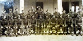 Group Photograph possibly of 11 Platoon, T Company, 1st Parachute Battalion in Italy 1943.