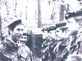 HRH Prince Charles visits 2 PARA, Berlin 1977