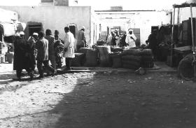 The local market place in Tobruk, Libya, 1959