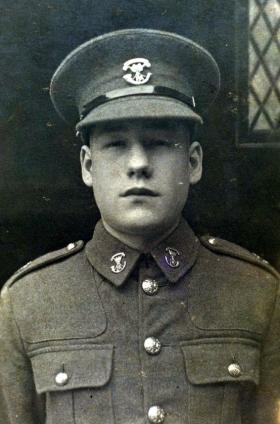 Private Tom Lorne, aged 16, Somerset Light Infantry, 1937.