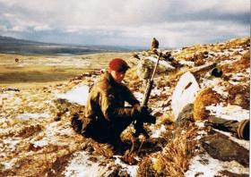 Pte Tony Kempster, 5 Platoon, part of Cpl Stewart McLaughlin's 2 Section 3 PARA, 14 June 1982.