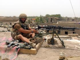 Sgt Tom Blakey at Musa Qala, Herrick IV, Afghanistan, 2006.