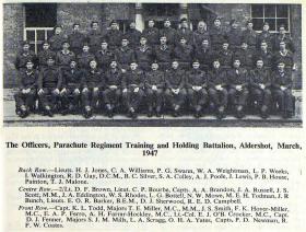 Officers of The Parachute Regiment Training and Holding Battalion, Aldershot, 1947.