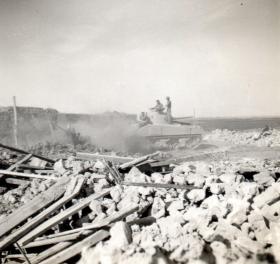 Demolition of the village of Gaynaeim, Canal Zone, c1952.