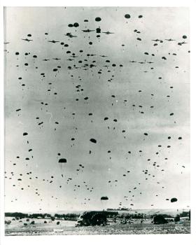 6th Airborne Division dropping on Salisbury Plain in preparation for D-Day.