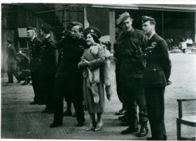 Visit to Ringway from Queen Elizabeth and King George VI.