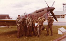Men of 16 Independent Company relax at RAF Waddington