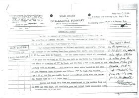 War Diary by Major Haynes RA, of 2nd Airlanding Anti-Tank Battery RA.