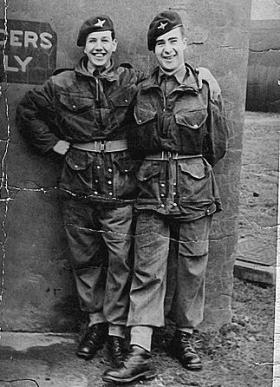Ptes Cliff Watts (Demonstration Platoon, Depot) and John Warner (2 PARA), January 1949 Beaulieu