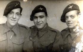 Three friends of Sapper E H Whybrow, c1944.