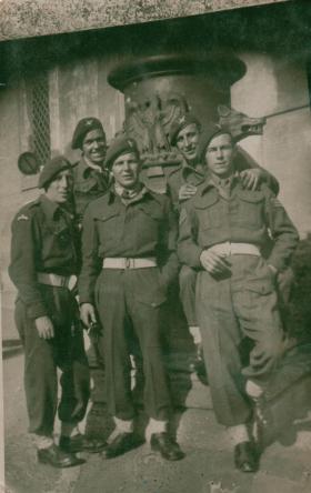 Group photo  with Sgt D R Wilkins (bottom row on right)