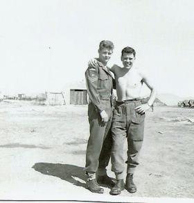 Cpl "Chalky" White and William McIlroy of B Coy 3 PARA Cyprus 1956