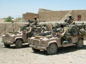Pathfinder WMIKs, Musah Qaleh, Afghanistan, Op Herrick IV, 2006.