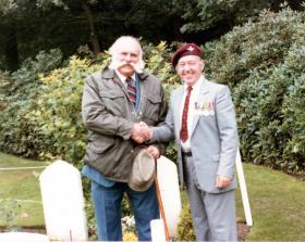 Jimmy (Whack-o) Edwards DFC and Peter Wyke, Arnhem, 1984